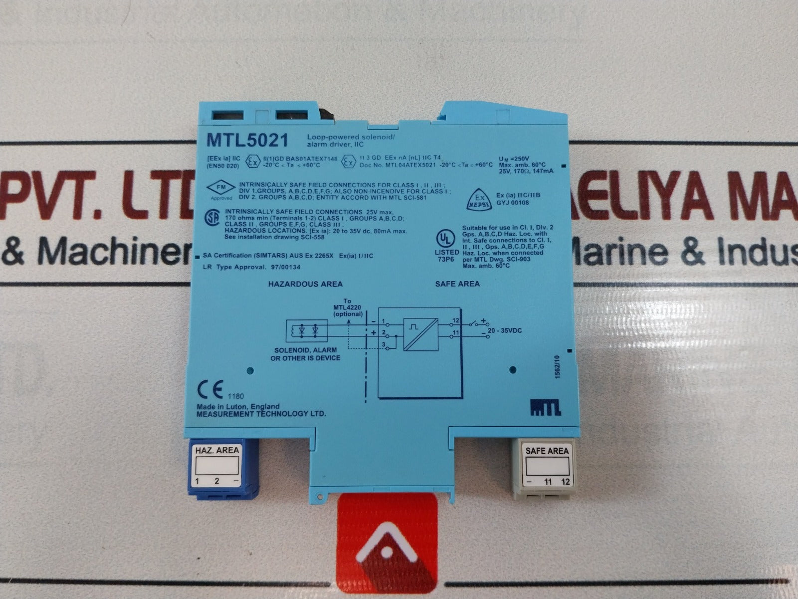 Measurement Technology Mtl5021 Loop Powered Solenoid/ Alarm Driver