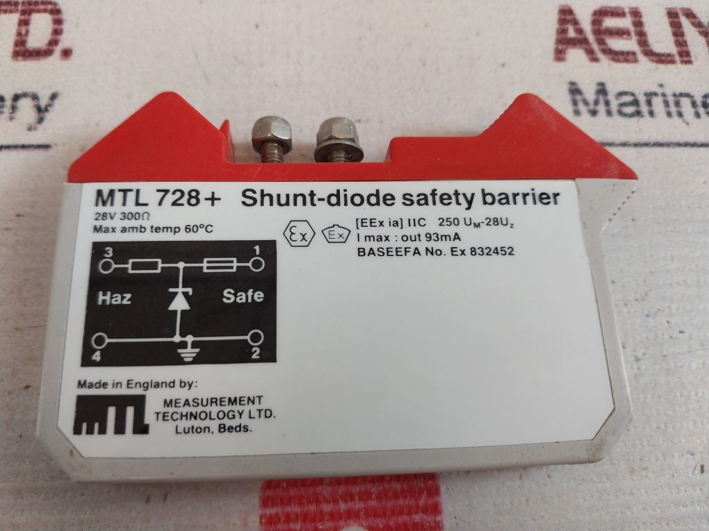 Measurement Technology Mtl 728+ Shunt-diode Safety Barrier 300Ω