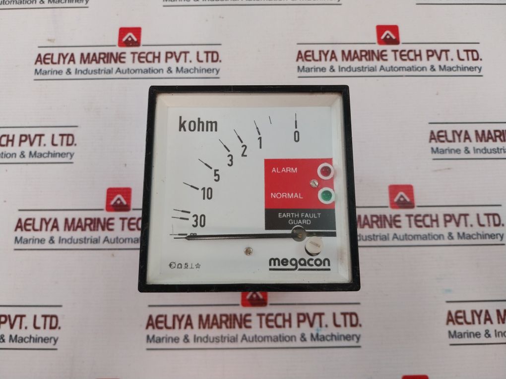 Megacon Kpm169A Insulation Monitor Earth Fault Guard 0-30 Kohm 24Vdc