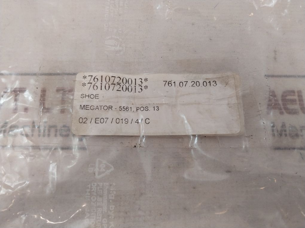 Megator 5461 Pump Shoe