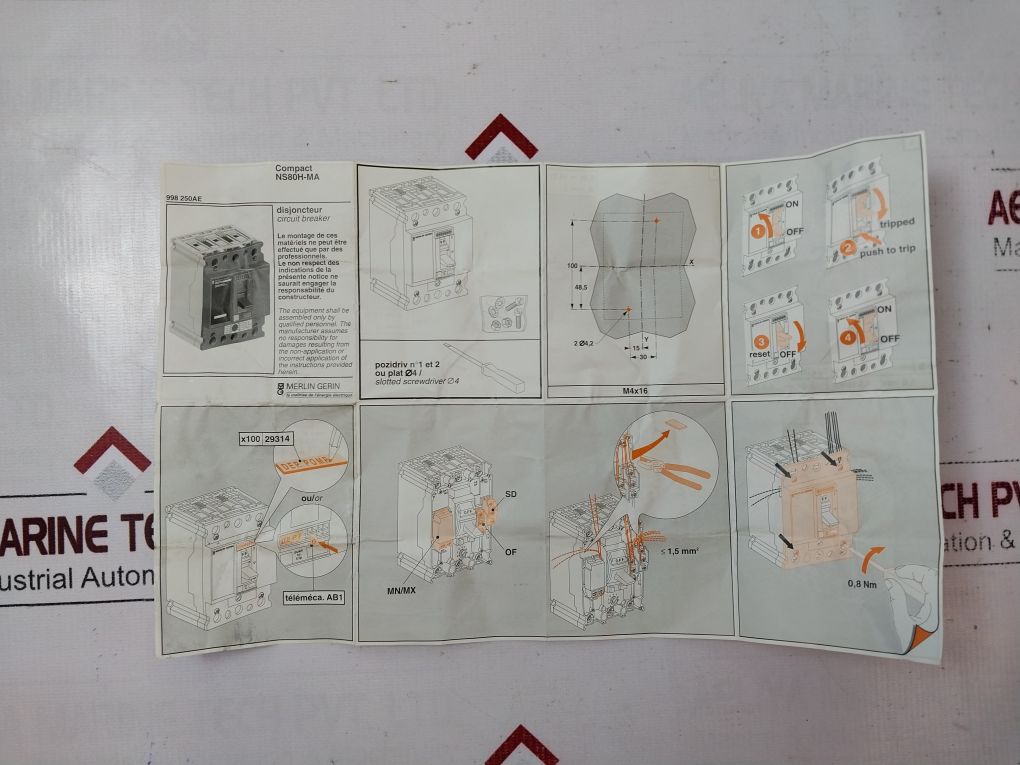 Merlin Gerin Ns80H-ma Circuit Breaker