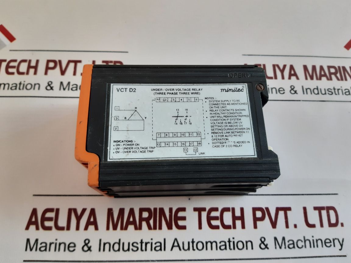 Minilec Vct D2 Under/Over Voltage Relay