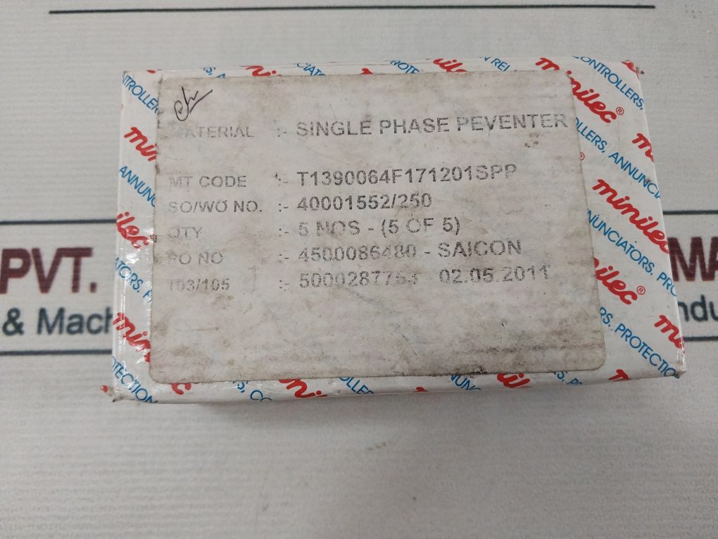 Minilec Vsp D2 Phase Failure Relay
