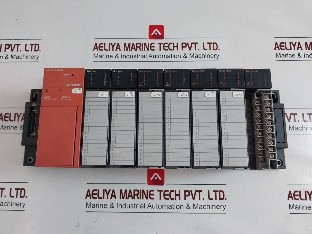 Mitsubishi A1S68B-s1,A1S63P,A1Sx80,A1Sy10Eu Module Rack
