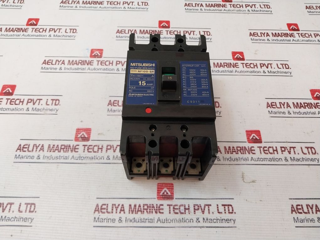 Mitsubishi Electric Nf100-sh No-fuse Breaker 15Amp 660V 3Pole