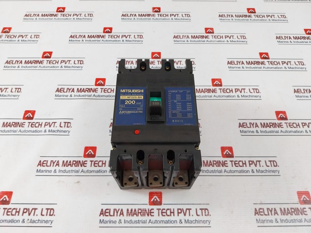 Mitsubishi Electric Nf225-sh No-fuse Breaker 200Amp 660V