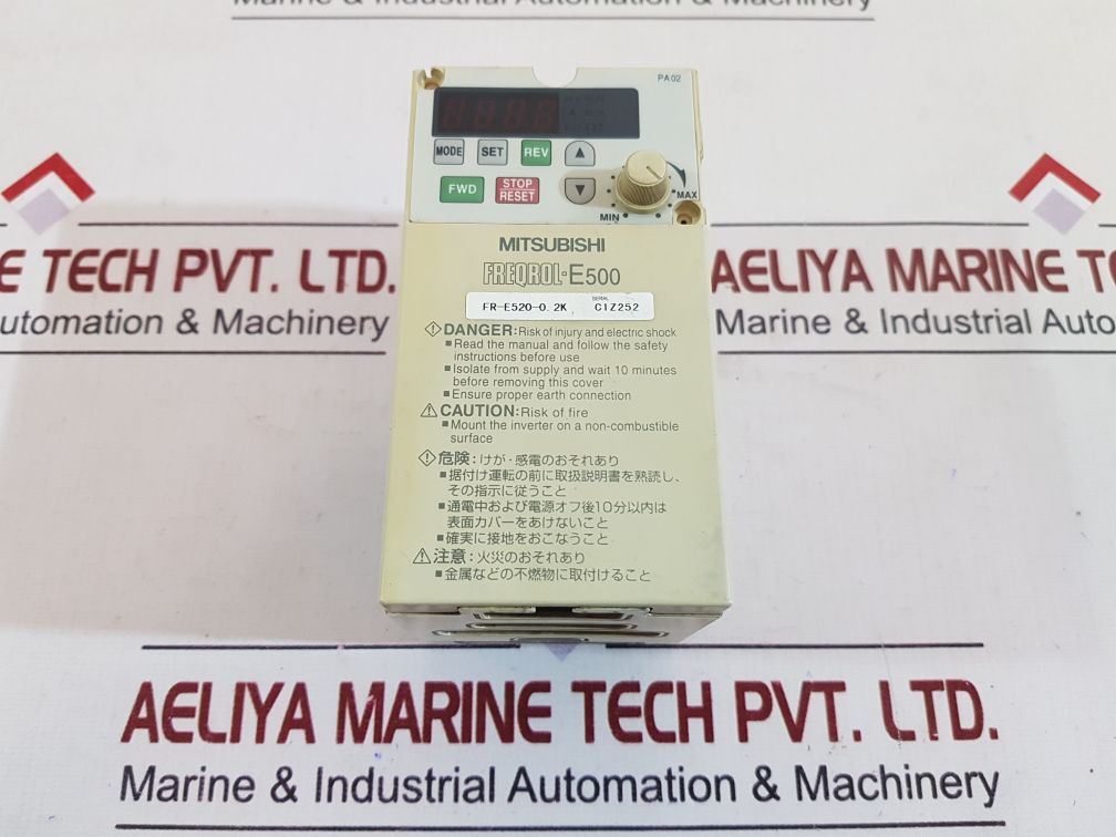 Mitsubishi Fr-e520-0.2K Inverter 0.2Kw