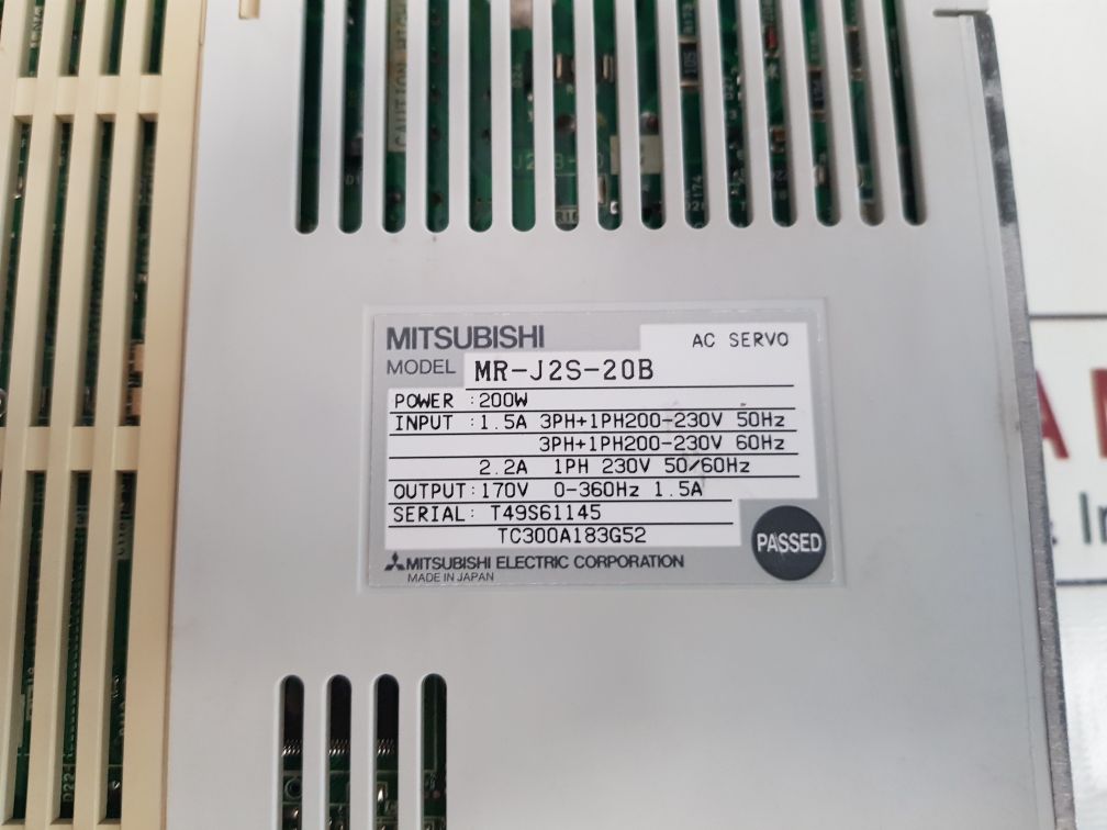 Mitsubishi Mr-j2S-20B Ac Servo Drive 200W