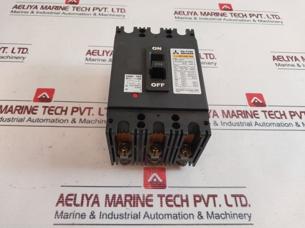 Mitsubishi Nf100-ha No-fuse Breaker 50-60 Hz