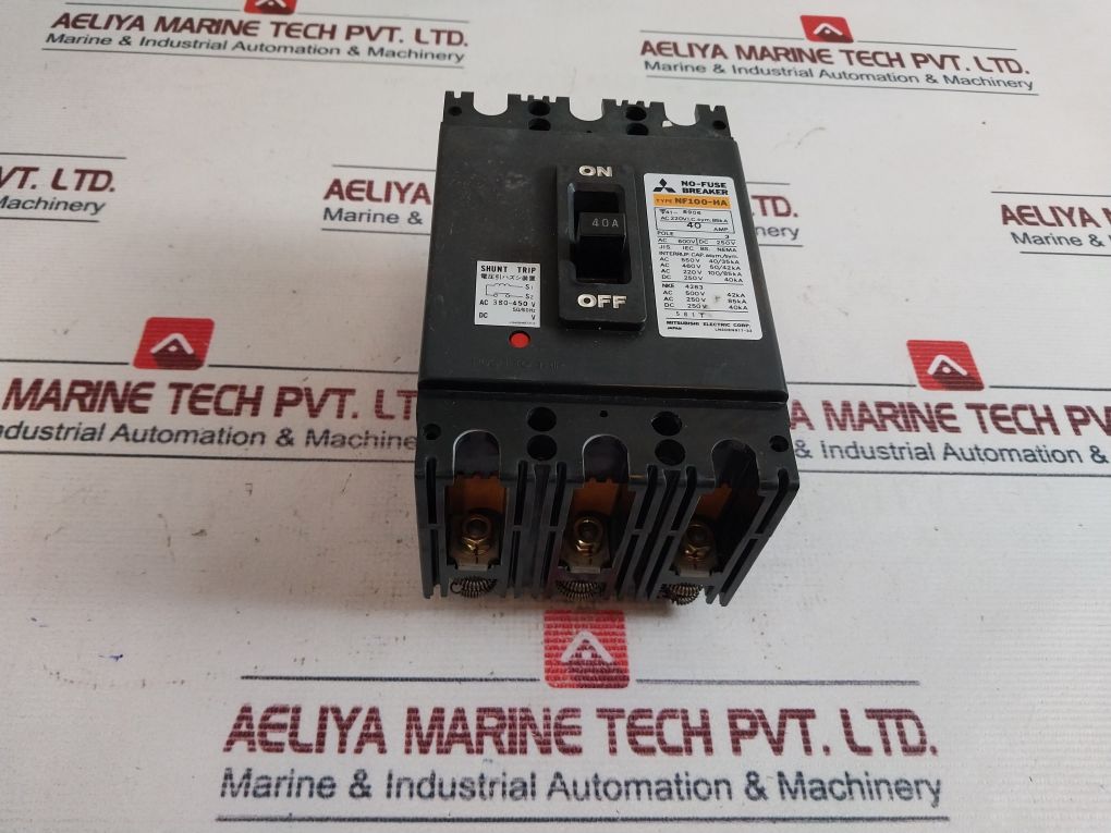 Mitsubishi Nf100-ha No-fuse Breaker 50/60Hz