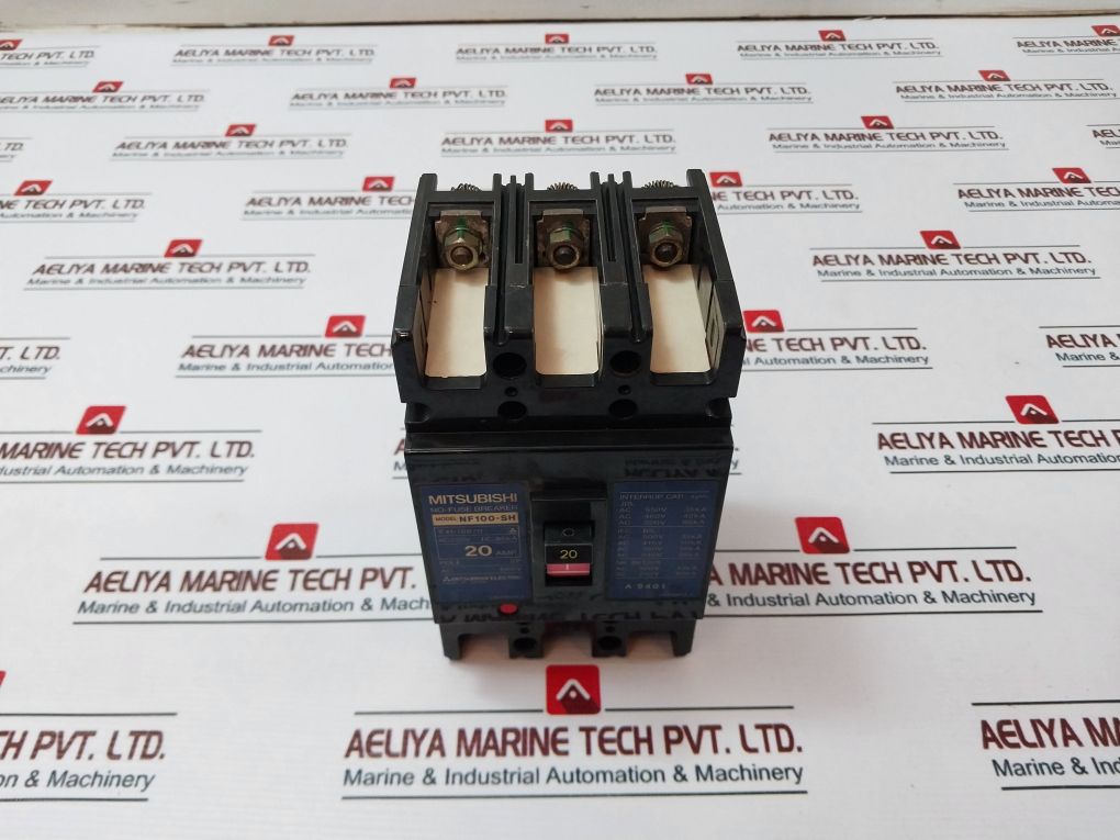 Mitsubishi Nf100-sh 3 Pole No-fuse Breaker Ac220V 20A