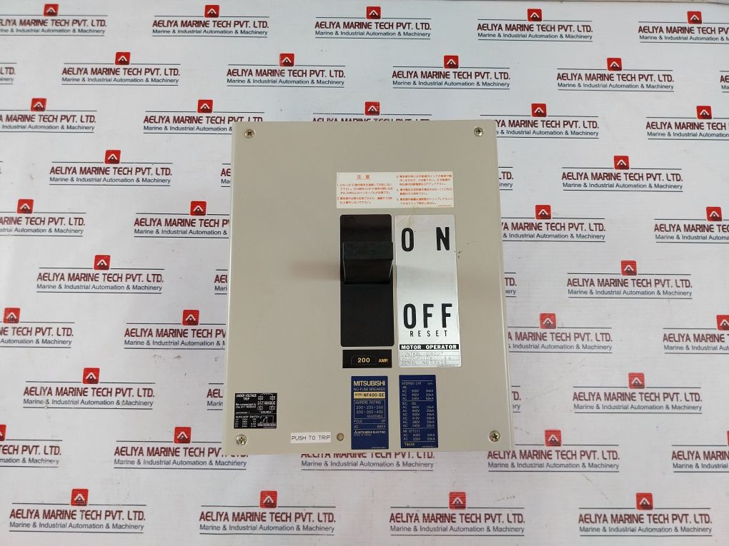 Mitsubishi Nf400-se No-fuse Circuit Breaker 200Amp 3-pole 660V