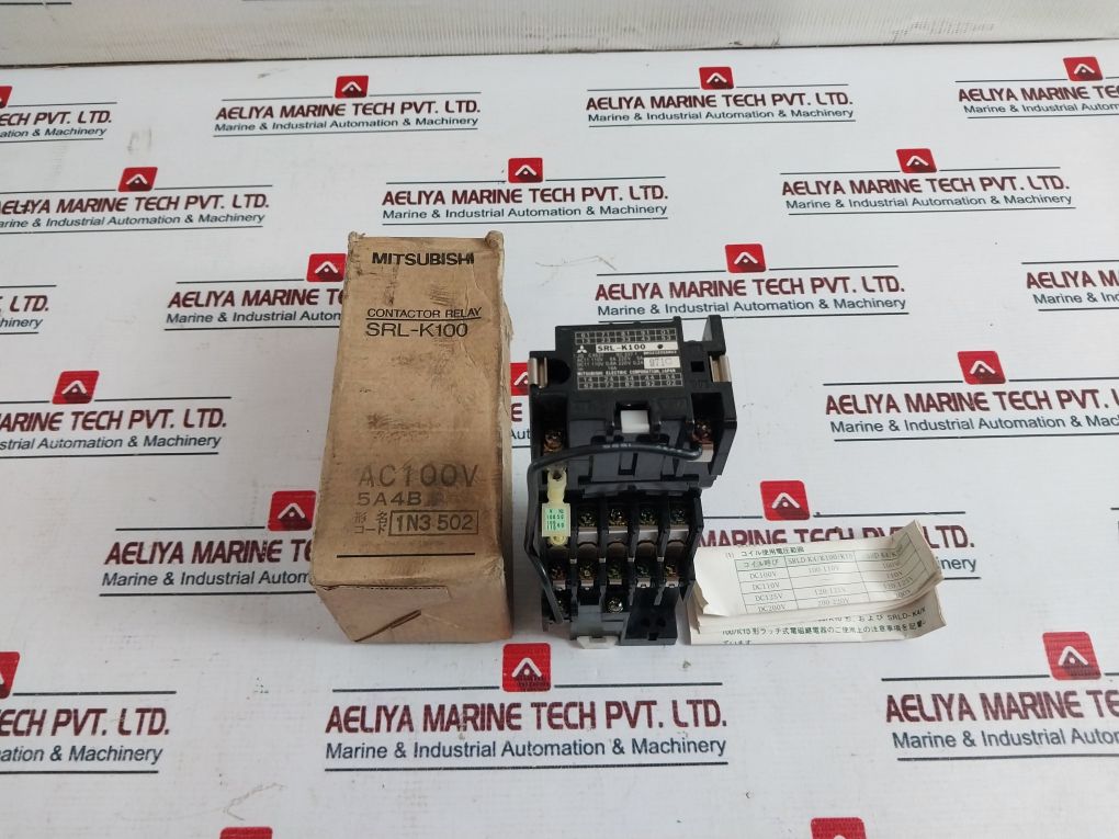 Mitsubishi Srl-k100 Latched Contactor Relay 16A Ac100V 5A4B