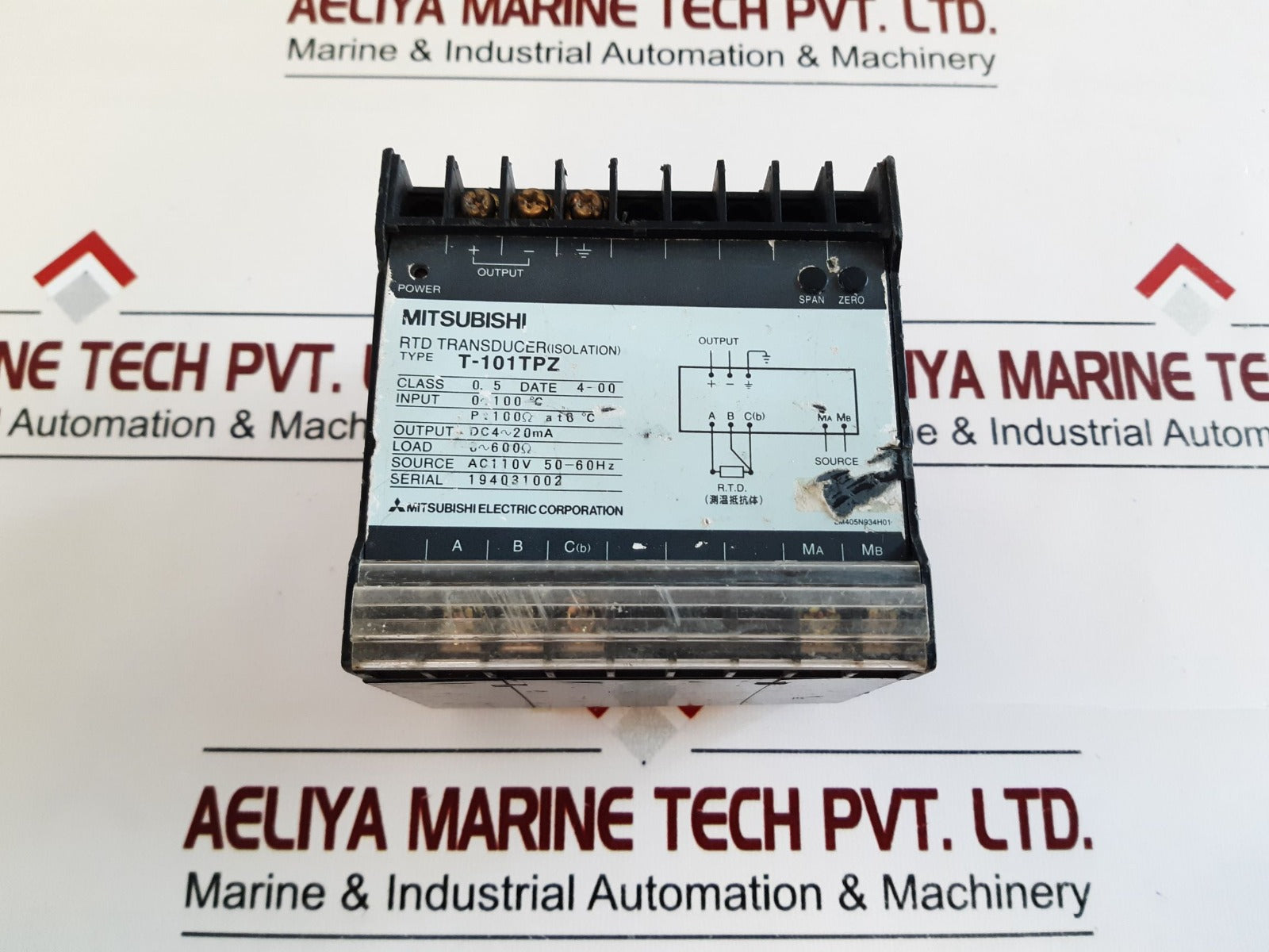 Mitsubishi T-101Tpz Rtd Transducer (Isolation) Class 0.5