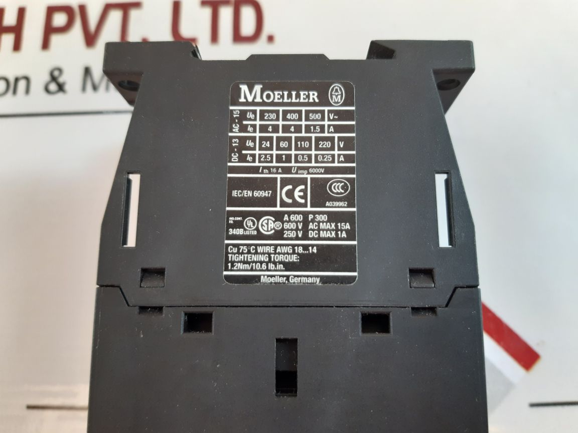 Moeller Dil A-xhi04/Dil A-40 Auxilary Contactor