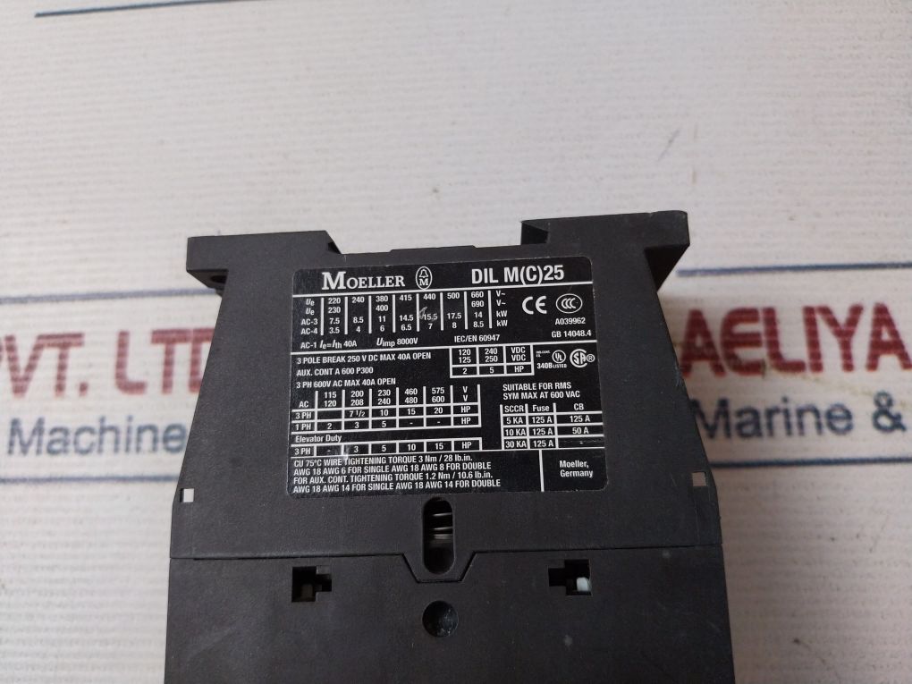 Moeller Dil M 25-01 Contactor