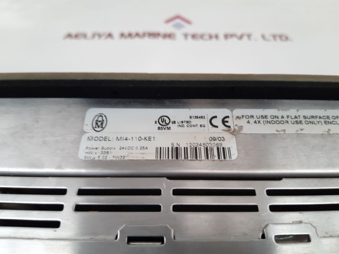 Moeller Mi4-110-ke1 Operator Panel 24Vdc 0.25A