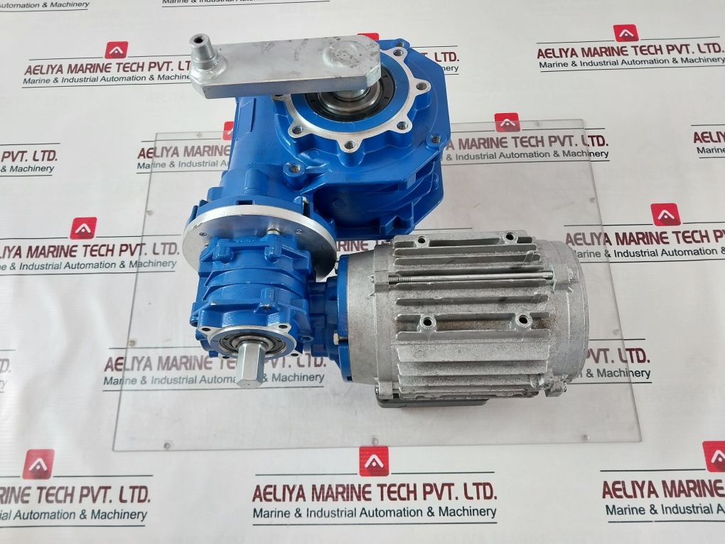 Motovario S71B4 Motor With Sw 075 / Sw 040 Gear Reducer