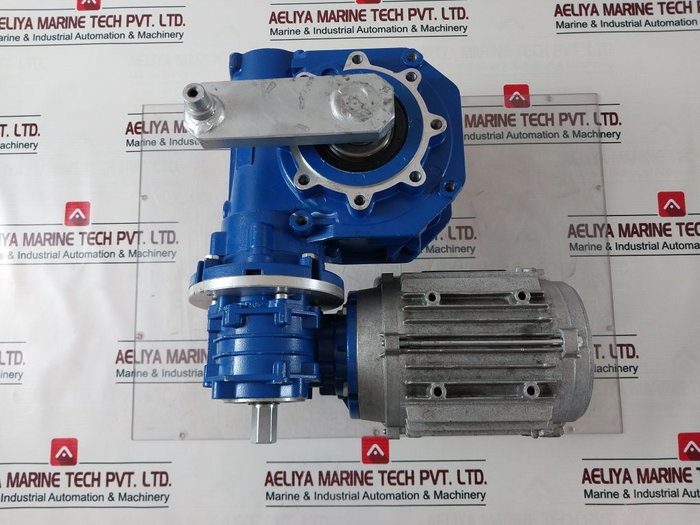 Motovario S71B4 Motor With Sw 075 / Sw 040 Gear Reducer