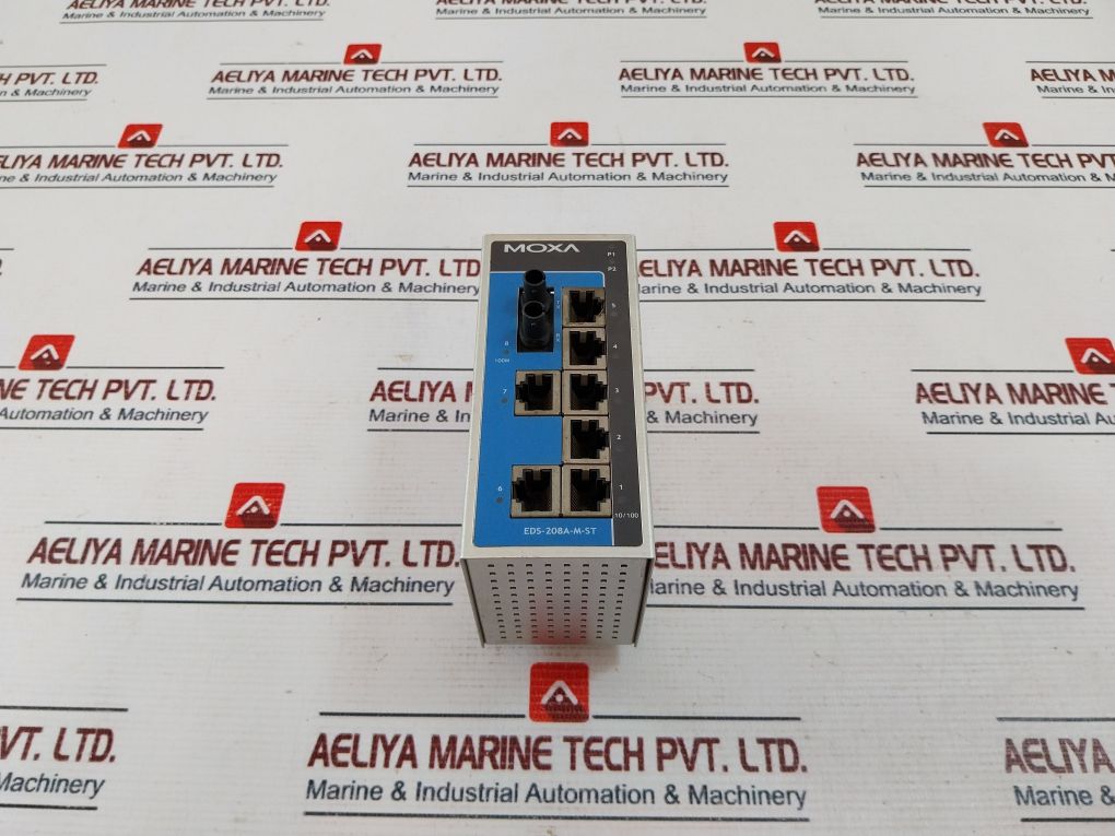 Moxa Eds-208A-m-st Ethernet Switch 12/24/48 Vdc