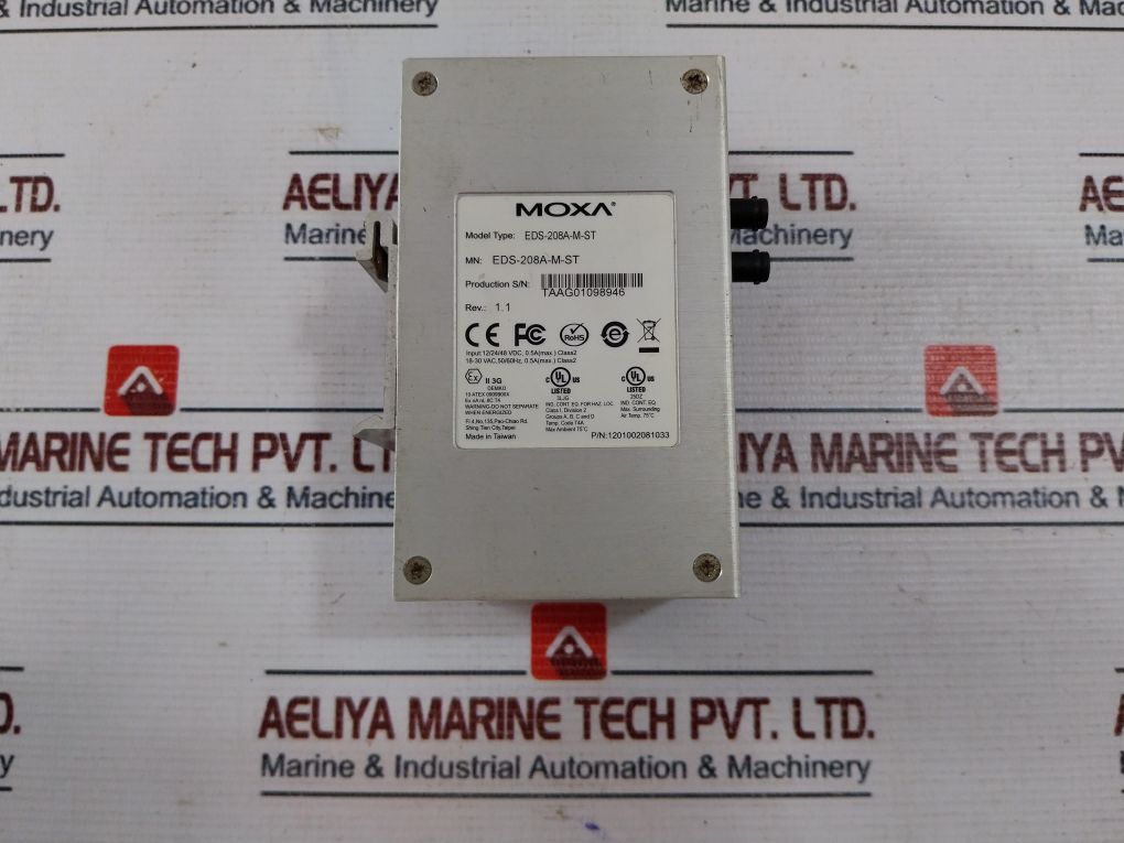 Moxa Eds-208A-m-st Ethernet Switch 12/24/48 Vdc