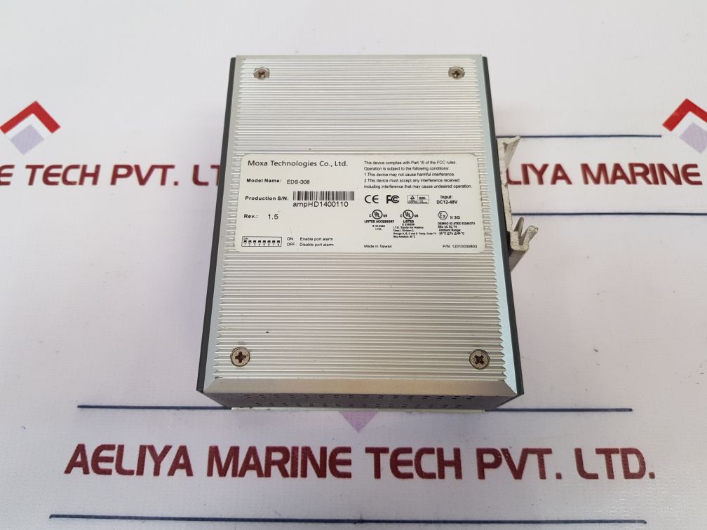 Moxa Eds-308 Rev.: 1.5 Etherdevice Switch 12010030803 Used