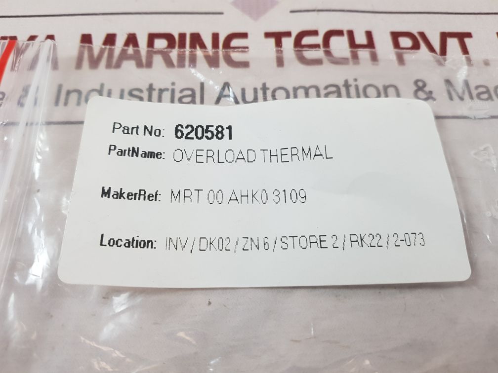 Mrt00Ah.Ke-3109 Thermal Overload Mrt 00 Ahk0 3109