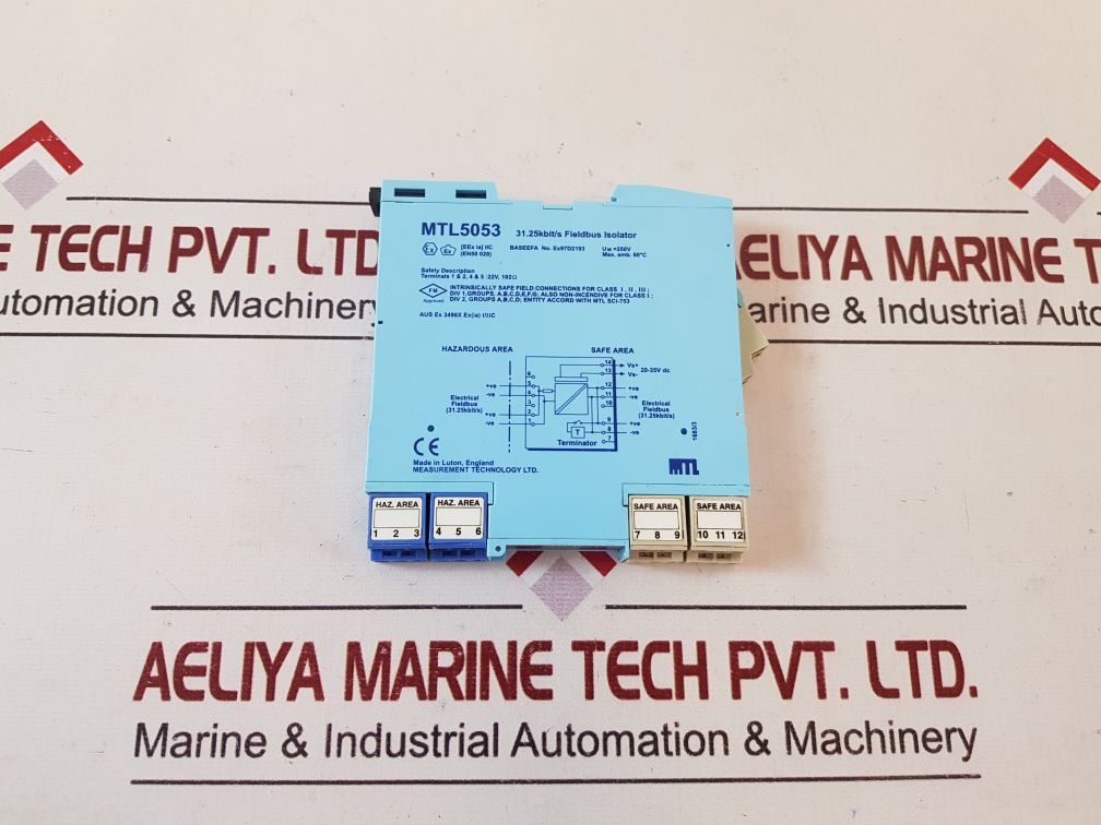 Mtl Mtl5053 31.25Kbit/S Fieldbus Isolator Mt9942000000