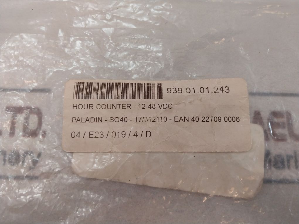 Muller Bg40.X7 Hour Counter