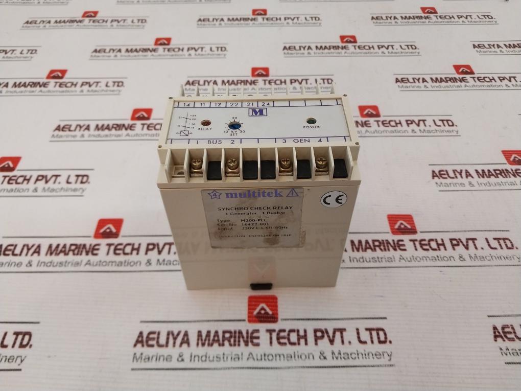 Multitek M200-pll Synchro Check Relay 230V L-l 50/60Hz