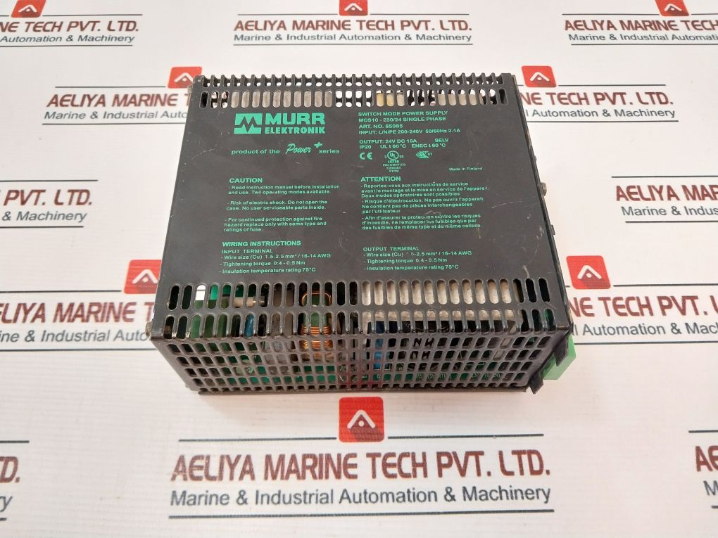 Murr Elektronik Mcs10-230/24 Switch Mode Power Supply 85085 Ip20