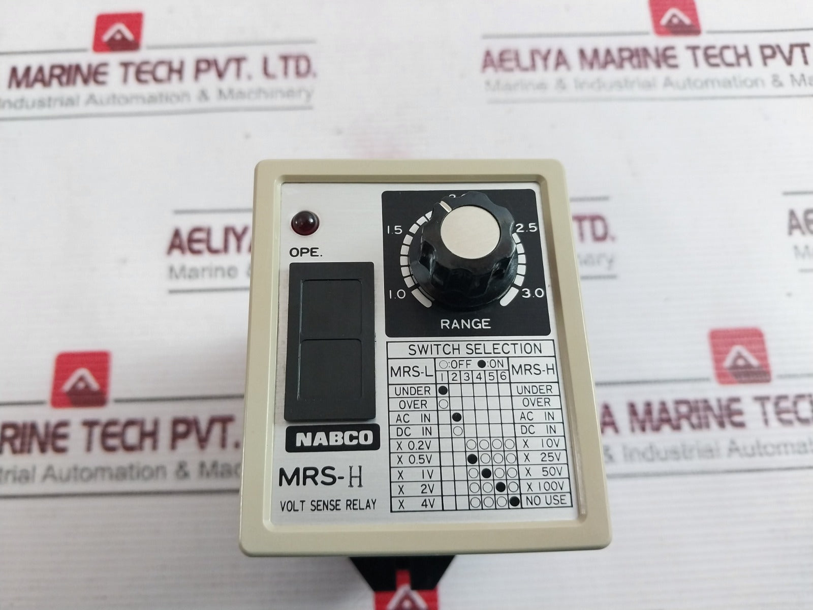 Nabco Mrs-h Volt Sense Relay 1.0-3.0, Dc24V