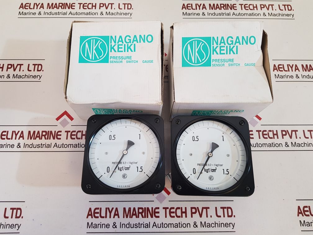 Nagano Keiki Nks 0-1.5 Kgf/Cm2 Pressure Sensor Switch Gauge