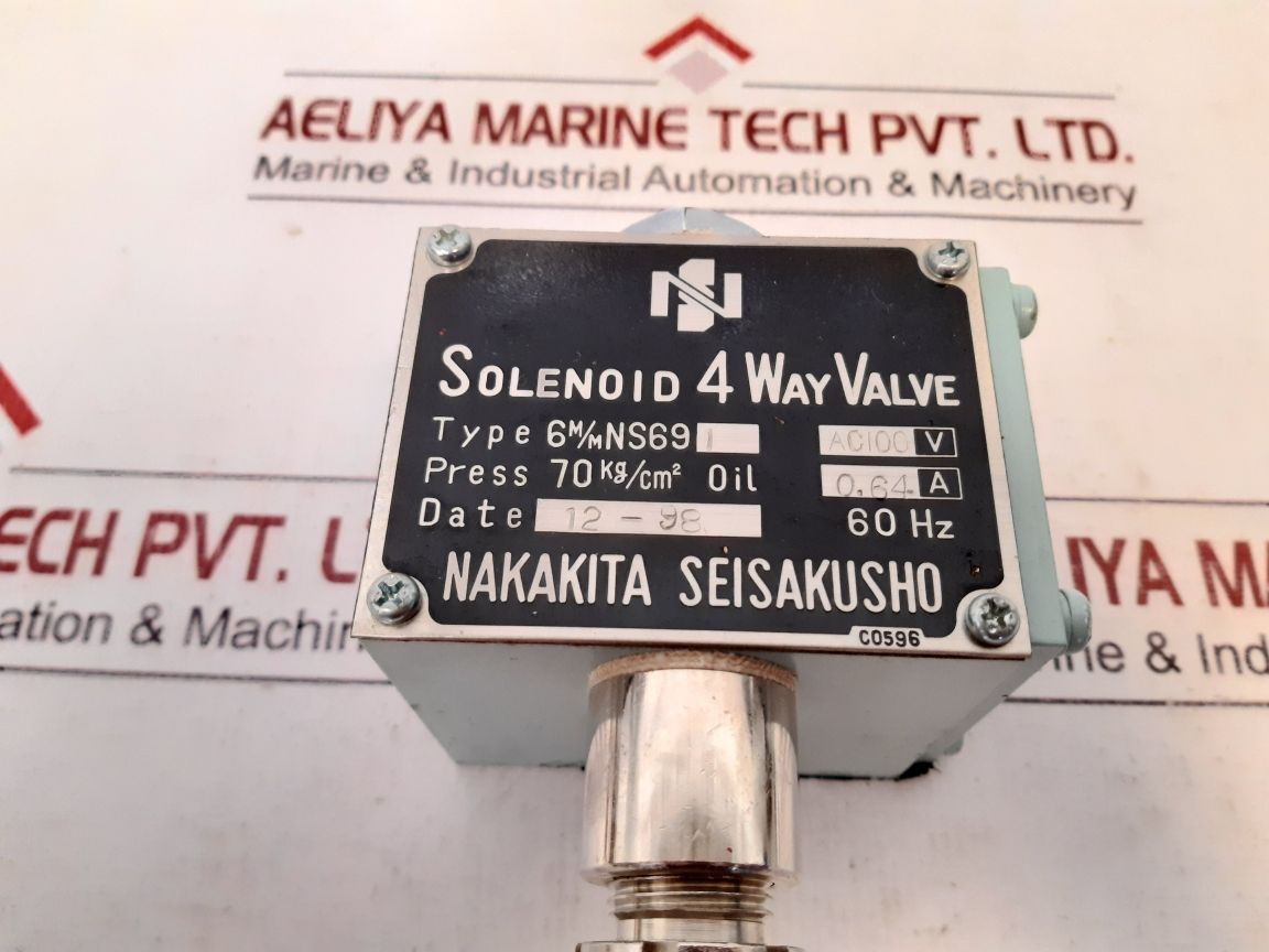 Nakakita Seisakusho 6M/M Ns691 Solenoid 4 Way Valve 60Hz