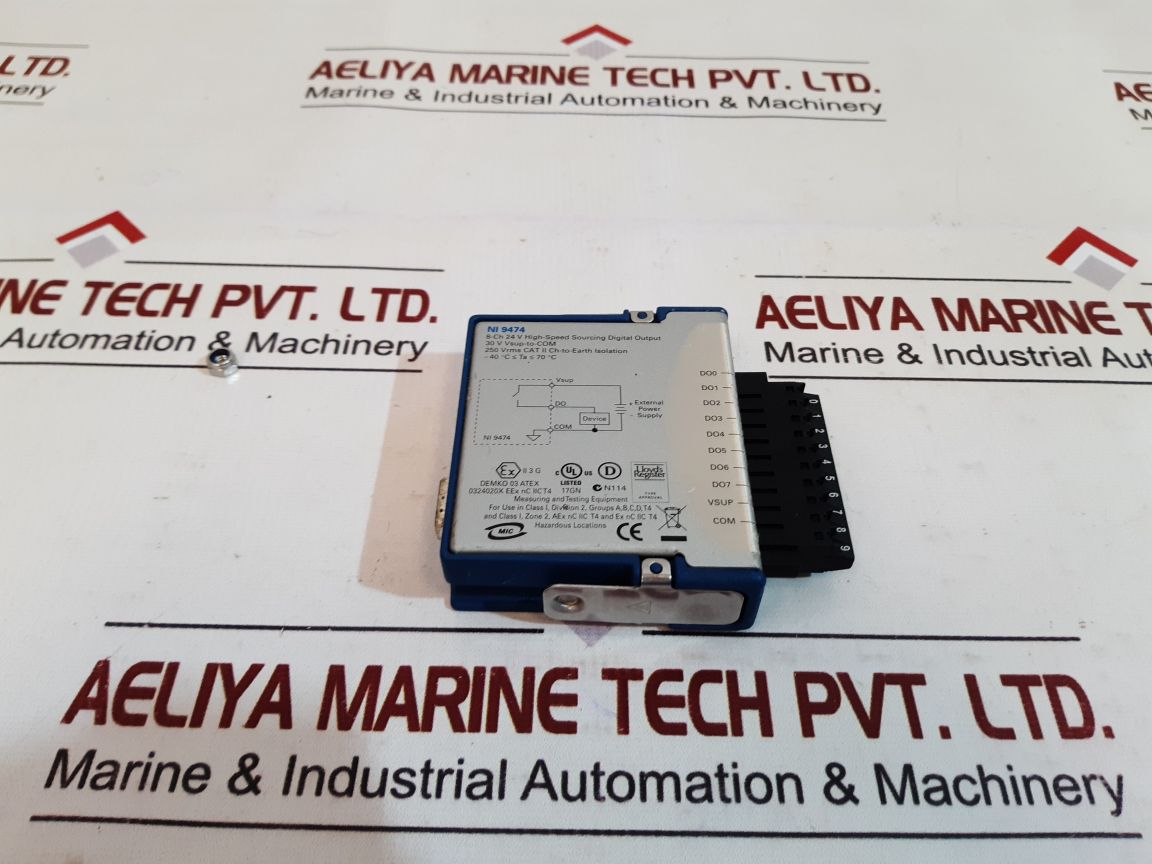National Instruments Ni 9474 8-ch 24 V High-speed Sourcing Digital Output Module