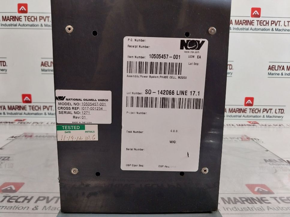 National Oilwell Varco 10505457-001 Phase Cell Power System