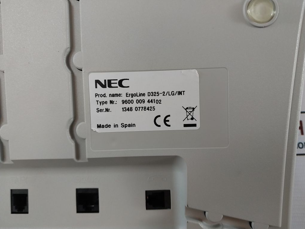 Nec Ergoline D325-2/Lg/Int 9600 009 44102 Desk Digital Telephone