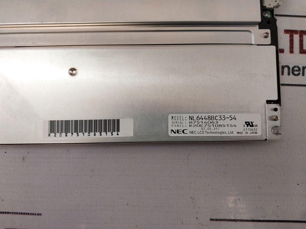 Nec Nl6448Bc33-54 Industrial Lcd Display Panel