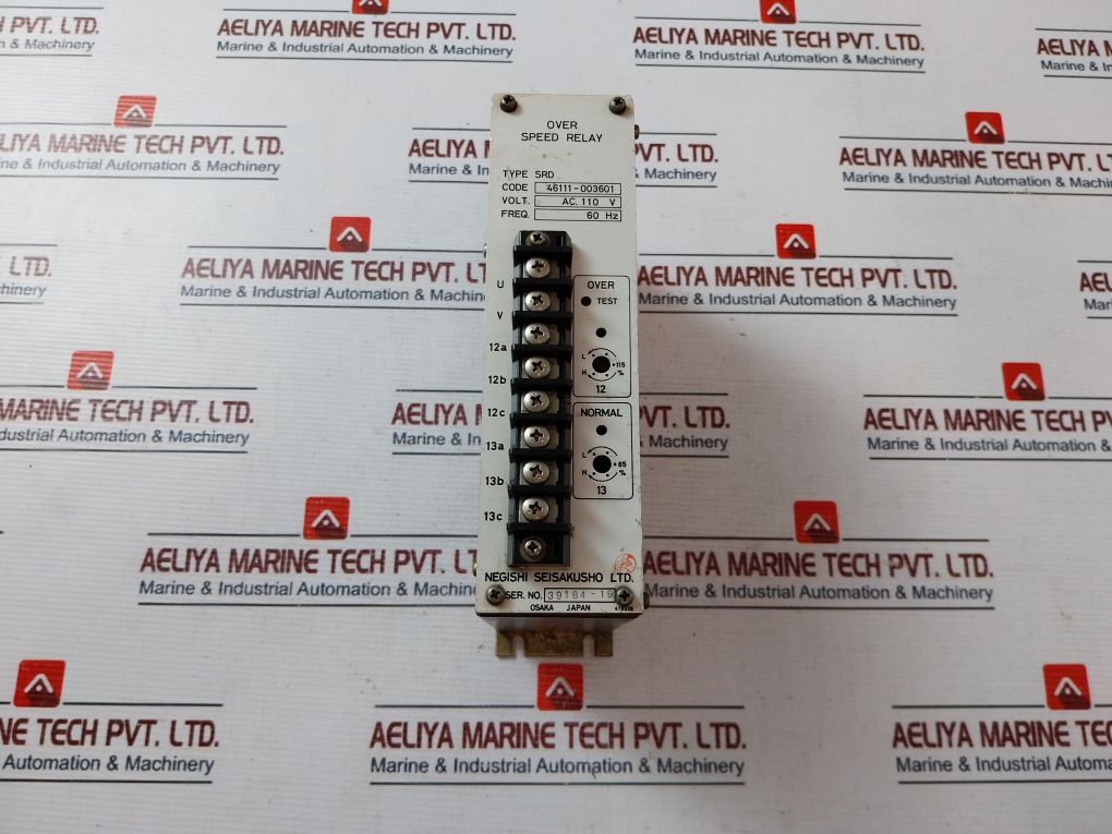 Negishi Seisakusho Srd Over Speed Relay 46111-003601 Ac110V