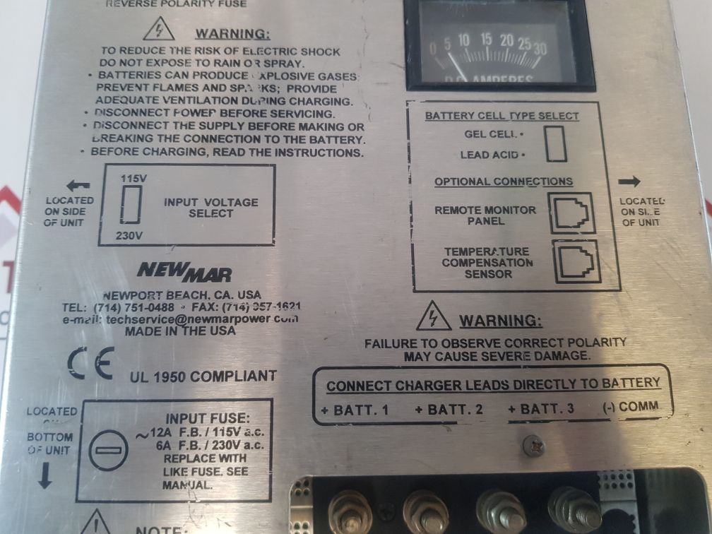 Newmar Phase Three Pt-24-20Ce Three Stage Smart Charger