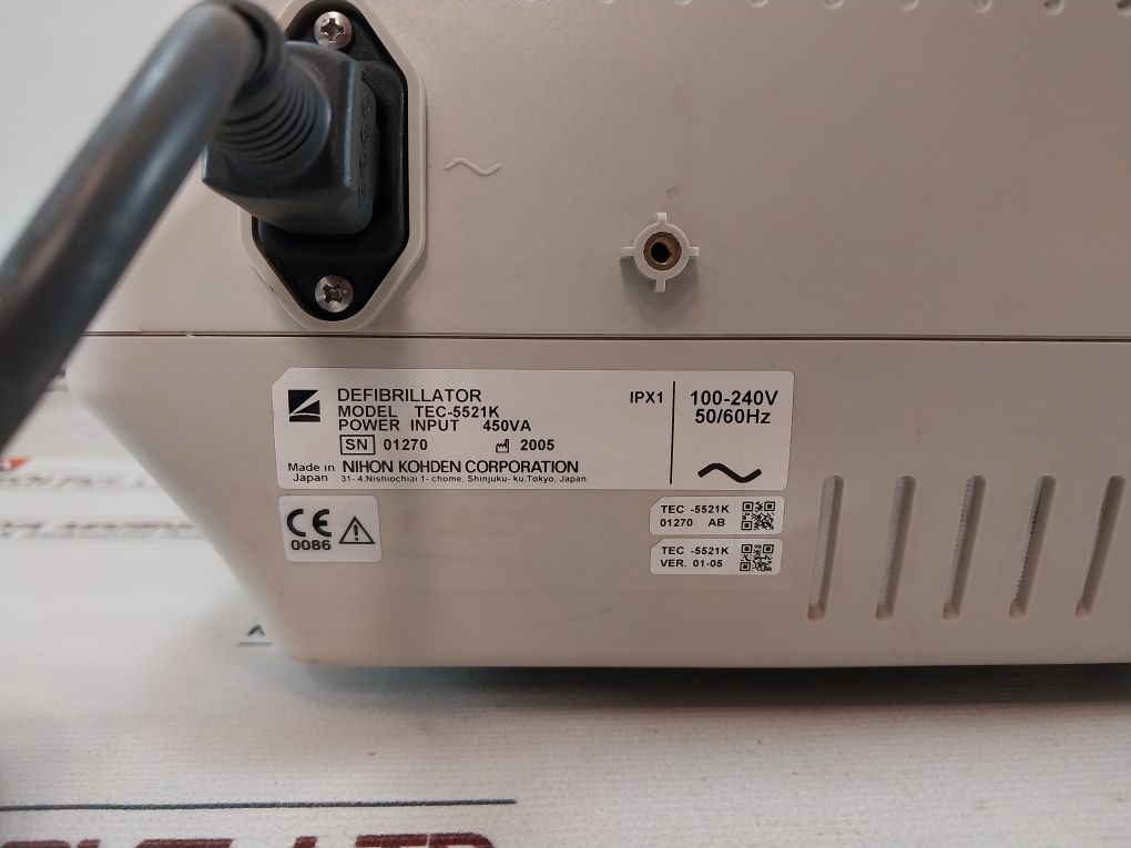 Nihon Kohden Tec-5521K Defibrillator