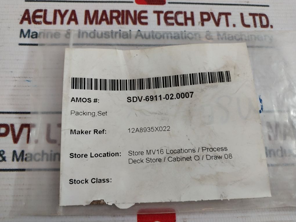 Nippon Fisher 12A8935X022 Packing Set