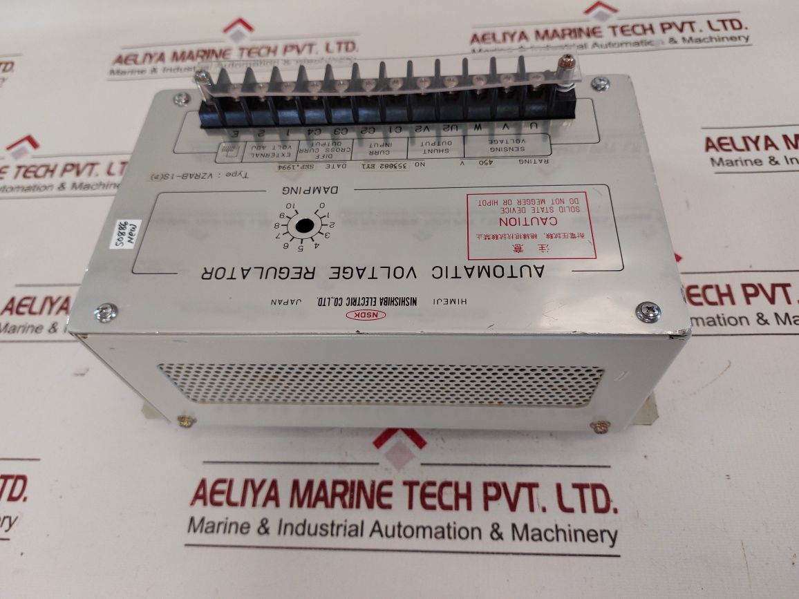 Nishishiba Vzrab-1S(P) Automatic Voltage Regulator Free Shipping