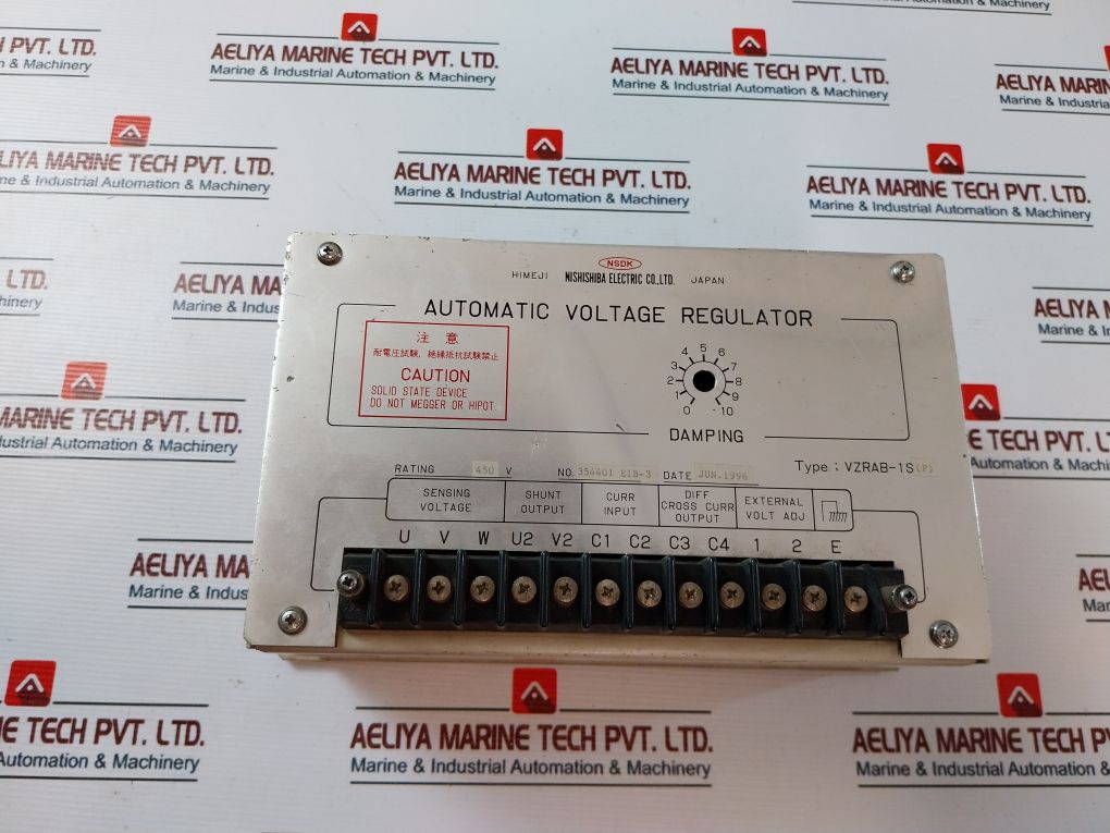 Nishishiba Vzrab-1S(P) Automatic Voltage Regulator 354401 E1B-3 450V