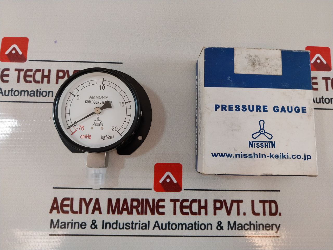 Nisshin-keiki 75 Bt-1 G1/4 Pressure Gauge