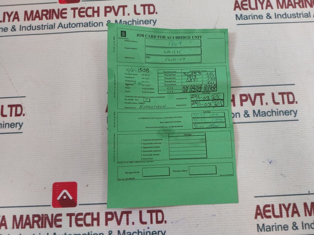 Nor Control Ha334403A Remote Control System