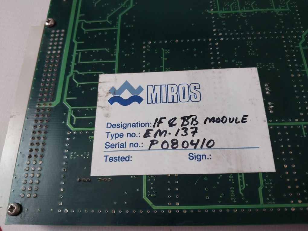 Norbit 41215-2 Pcb Card Em-137 If And Baseband Module