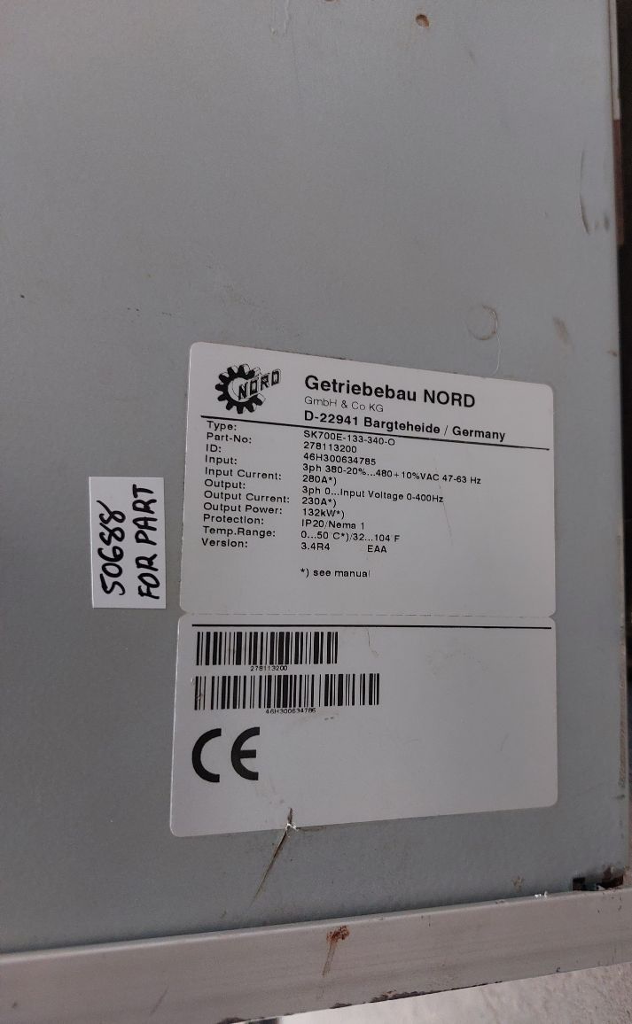 Nord Nordac 700E Sk 700E-133-340-o (Not Working)