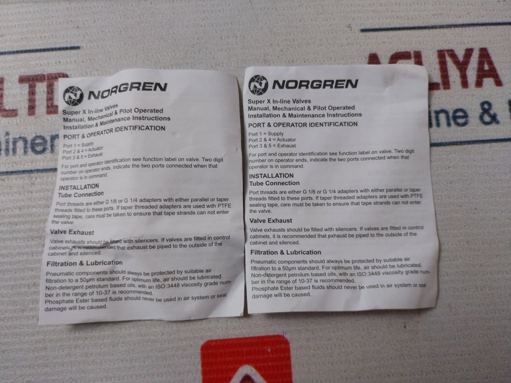 Norgren 03040102 Super X In-line Valve