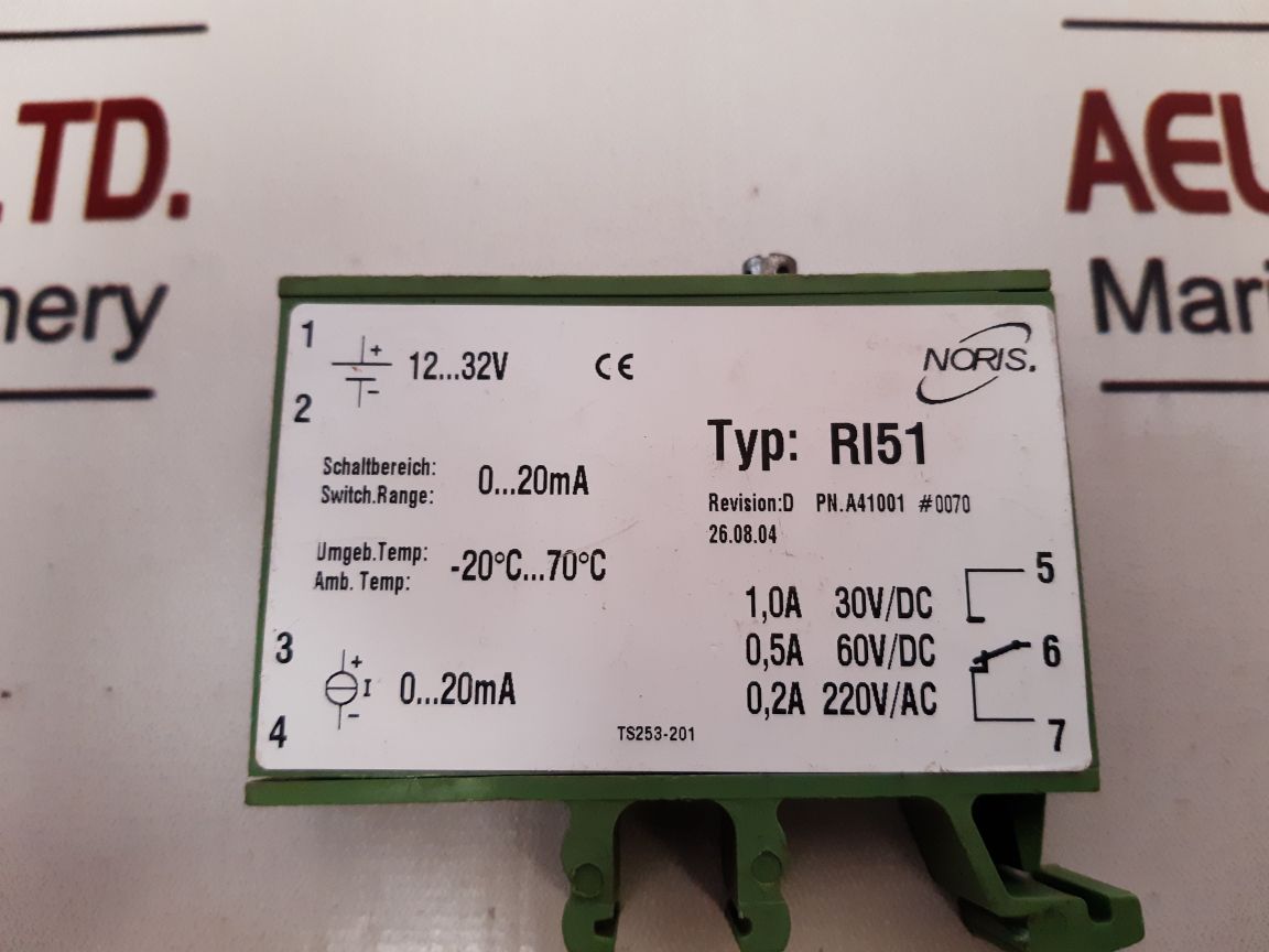 Noris Ri51 Limit Value Switch For Frequency Rev.D